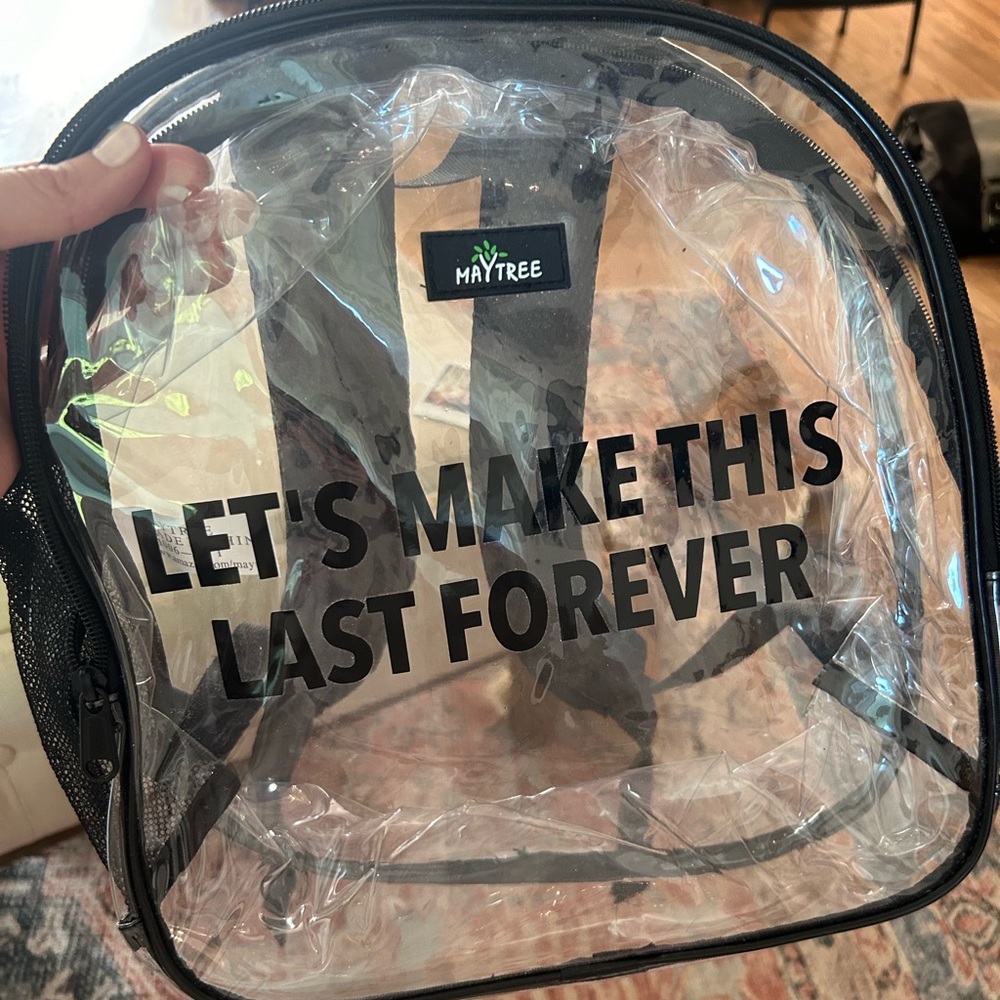 Custom Blink 182 Lyrics Clear Stadium Bag Gem